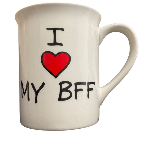 Our Name Is Mud Other - I Heart My BFF Mug by Lorrie Veasey Our Name Is Mud 16 oz I love My BFF